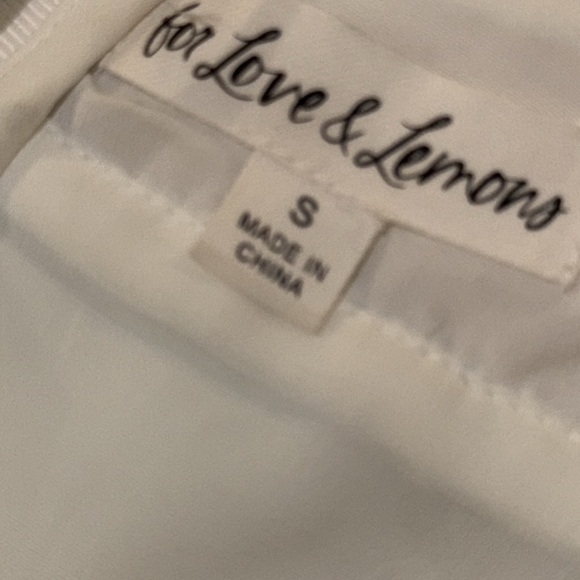 For Love & Lemons Peyton Floral Eyelet Lace Trim Structured Bustier Top Small - Picture 11 of 12